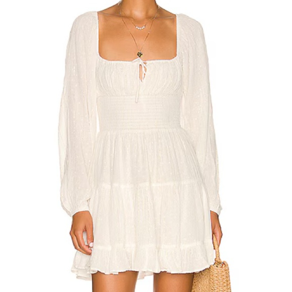 White Long Sleeve Dress